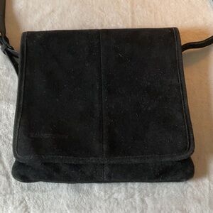 Suede bag vintage black